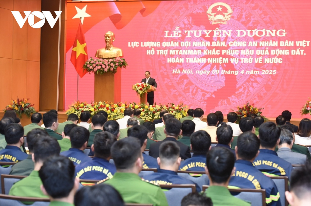Thu tuong Pham Minh Chinh tuyen duong luc luong ho tro khac phuc dong dat tai Myanmar-Hinh-3