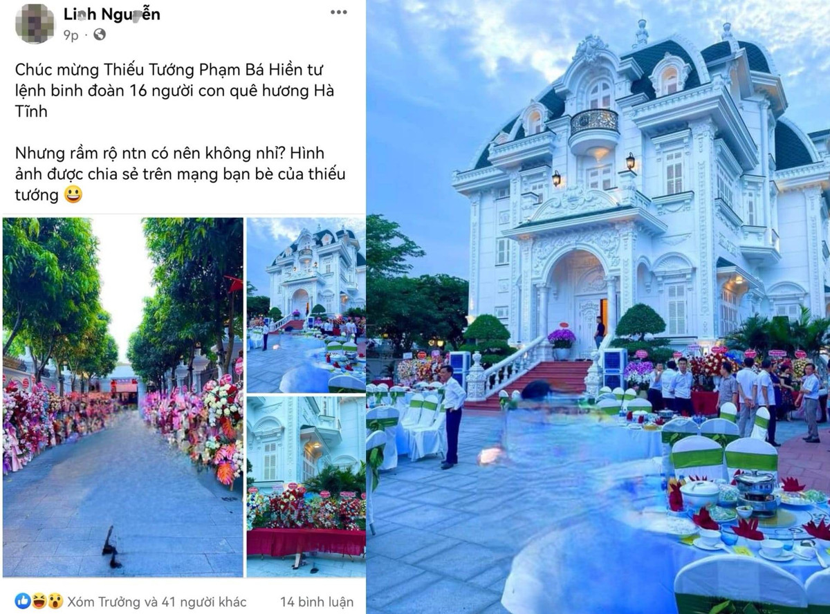 Xôn xao tiệc tại biệt phủ của cụ bà 80 tuổi ở Hà Tĩnh Xon xao tiec tai biet phu cua cu ba 80 tuoi o Ha Tinh