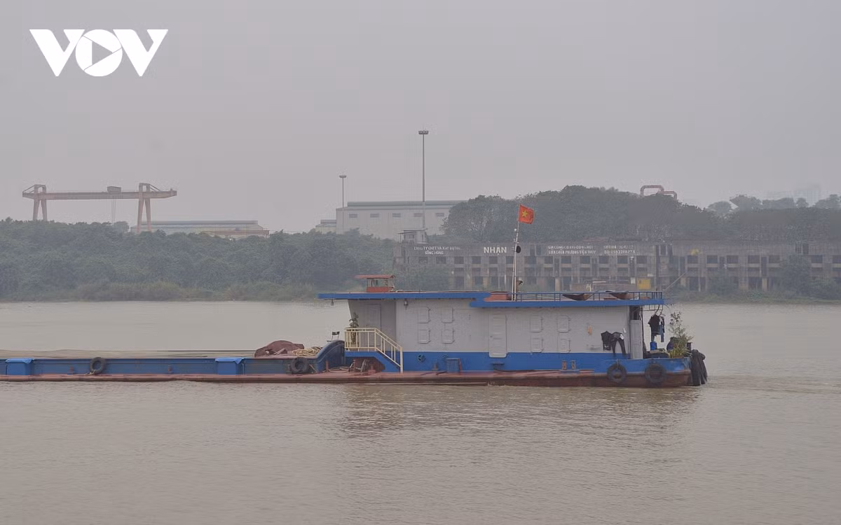 Cảng Hồng Vân ở địa phận huyện Thường Tín (Hà Nội).