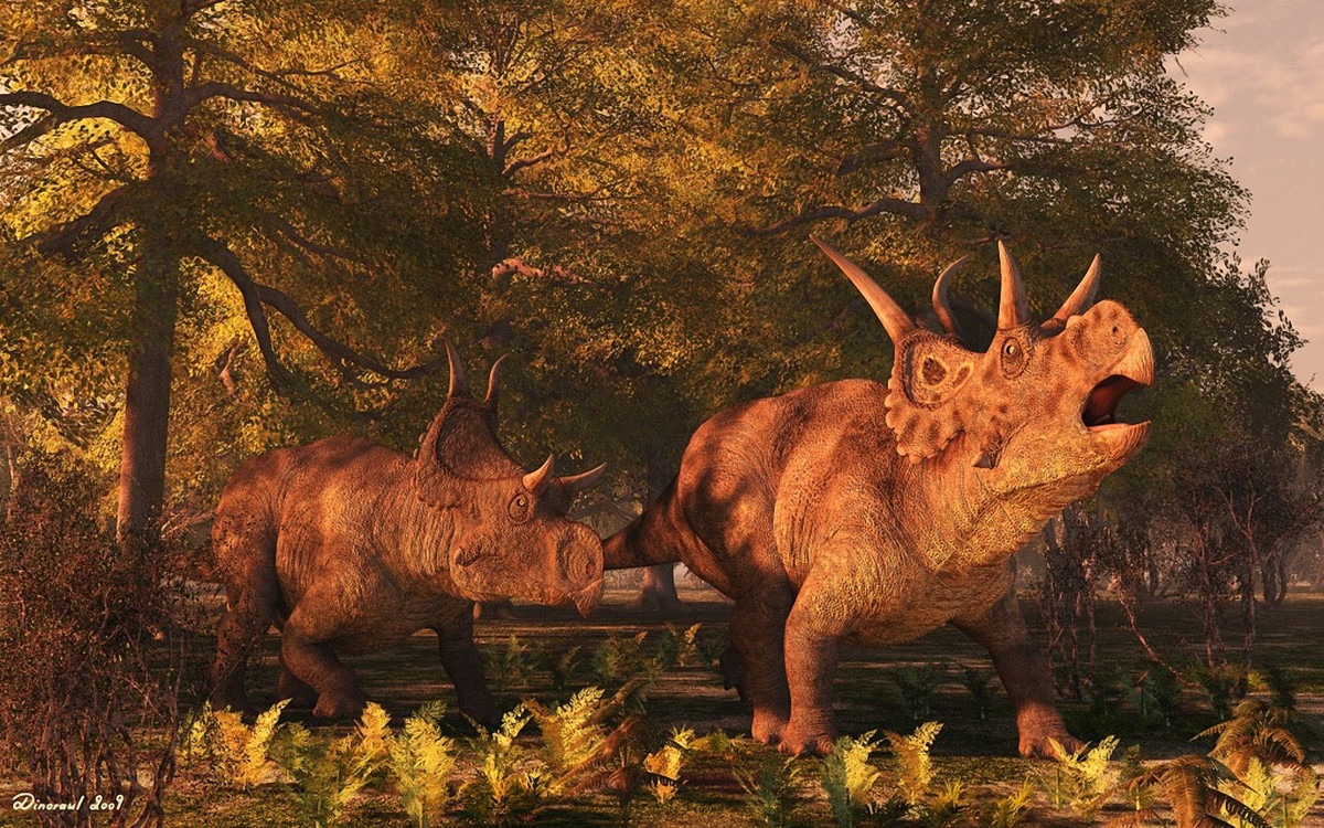 Diabloceratops (318) là chi khủng long sống vào 85 triệu năm trước, được phát hiện tại Bắc Utah, Mỹ. Chúng dài khoảng 5,5 mét, nặng 1-2 tấn. Trên diềm đầu của những con vật này có cặp sừng khá lớn.