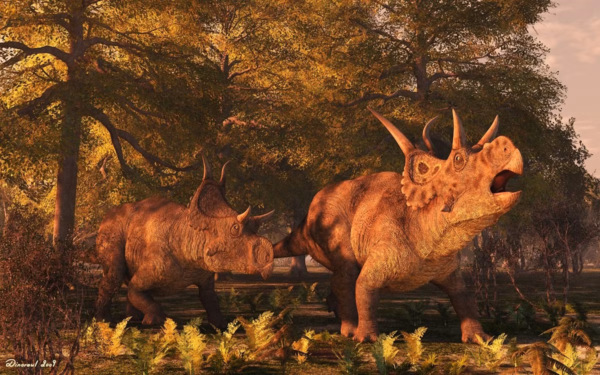 Diabloceratops (318) là chi khủng long sống vào 85 triệu năm trước, được phát hiện tại Bắc Utah, Mỹ. Chúng dài khoảng 5,5 mét, nặng 1-2 tấn. Trên diềm đầu của những con vật này có cặp sừng khá lớn.