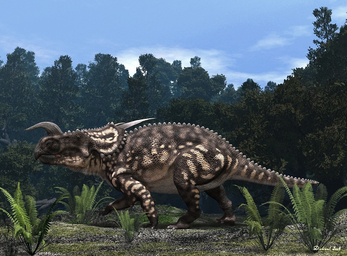 Einiosaurus là chi khủng long sống vào 75 triệu năm trước, phân bố tại Mỹ. Chúng dài 6 mét, nặng 1,3 tấn, trên mủi có chiếc sừng cong về phía trước như cái mở hộp khổng lồ, có lẽ được dùng để kiếm ăn bên cạnh chức năng phòng vệ.