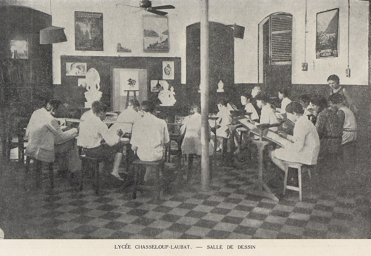 Phòng mỹ thuật của trường trung học Chasseloup-Laubat.