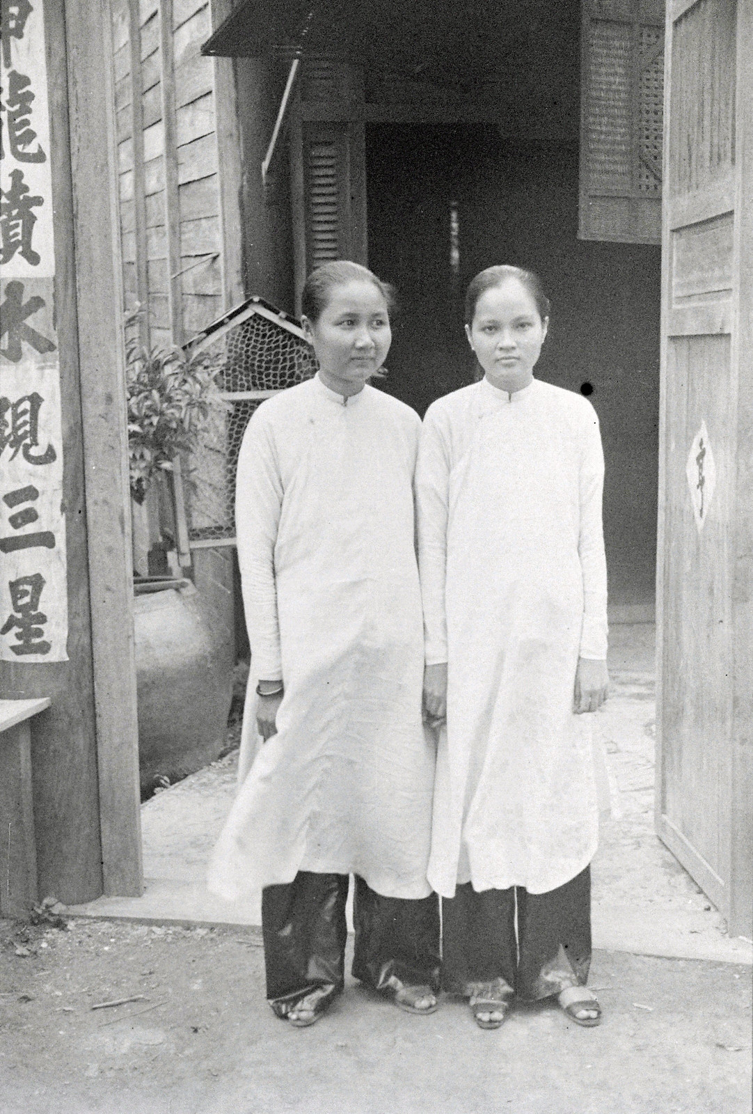 Chân dung hai tiểu thư trong nhà.