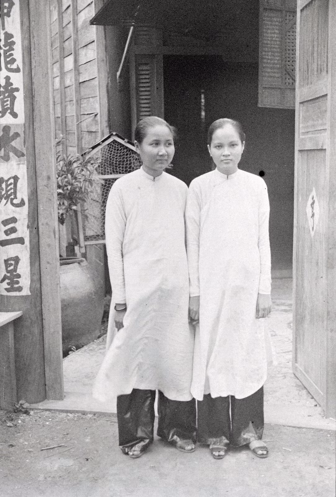 Chân dung hai tiểu thư trong nhà.