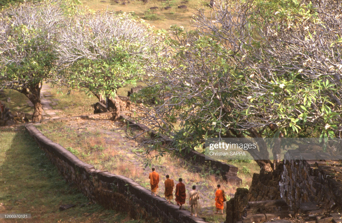 Khung cảnh hoang sơ ở Wat Phou, ngôi chùa nổi tiếng ở Nam Lào.