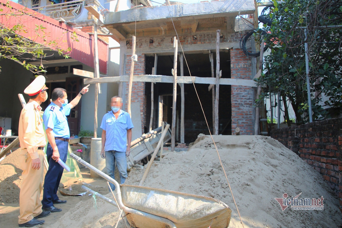 Công trình vi phạm của gia đình ông Vũ Hồng Hinh.