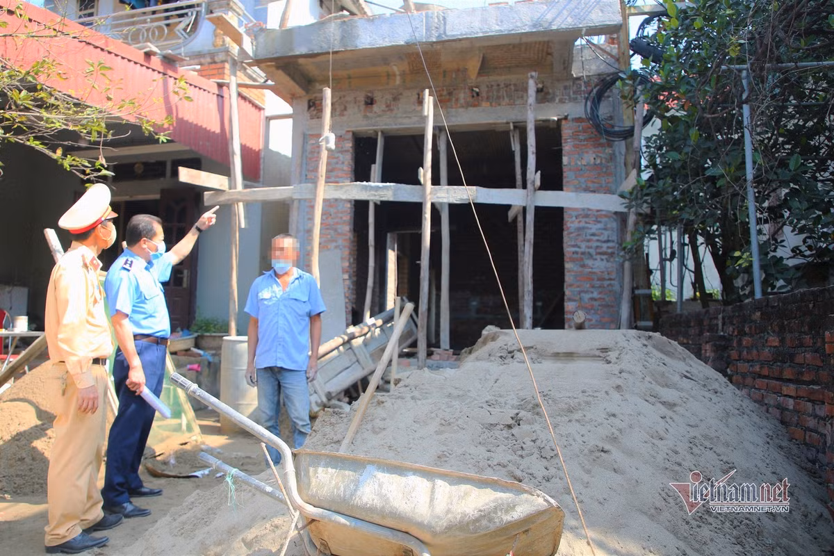 Công trình vi phạm của gia đình ông Vũ Hồng Hinh.