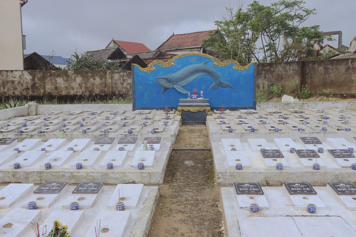 Xem cá Ngư Ông như một vị “thần” bảo vệ, nâng đỡ ngư dân trước sóng gió, uy lực của đại dương, vì thế việc chôn cất cá, thờ cúng được thực hiện giống như một con người. Đều đặn hàng tháng cứ đến ngày Rằm hoặc cuối tháng đều có người lên miếu quét dọn, hương khói đầy đủ cho các Ngài.