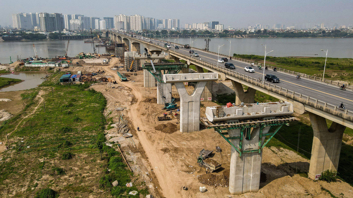 Theo UBND Hà Nội, đến hết quý I/2022, dự án đã hoàn thiện khoảng 43% tổng khối lượng thi công.