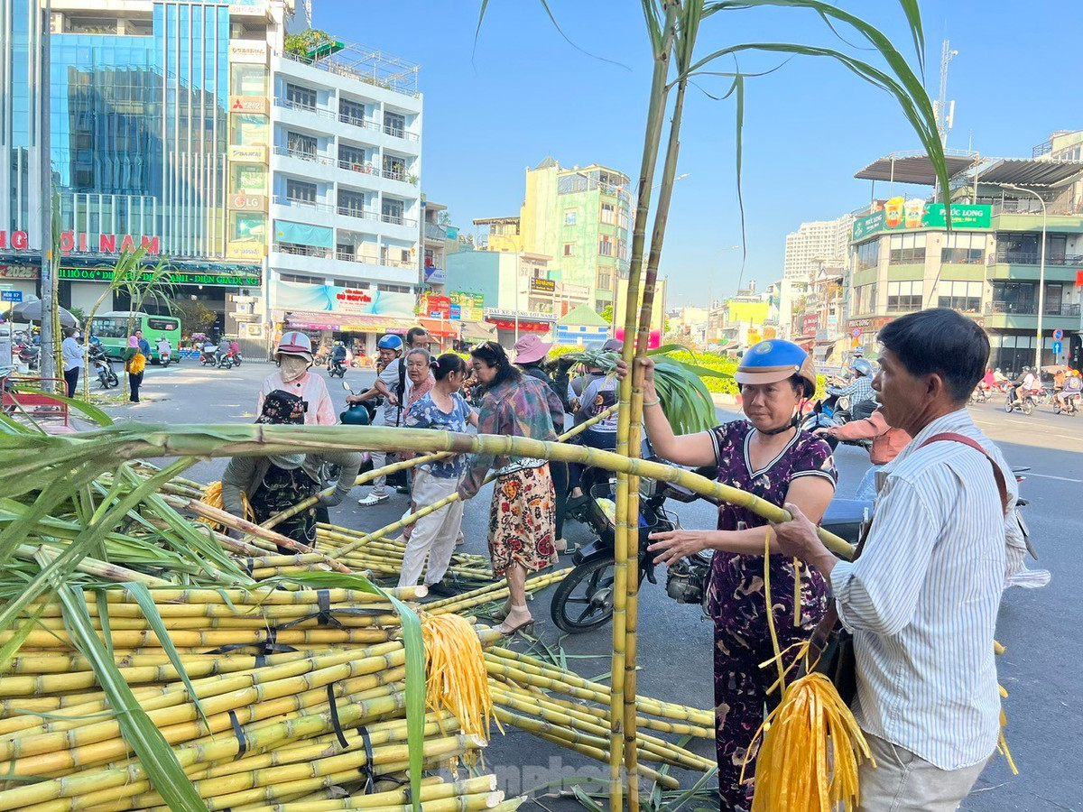 Ngày 5/2, tại một góc nhỏ trên đường Lê Quang Sung (quận 6, TPHCM), một "chợ mía" độc đáo mỗi năm chỉ họp một lần nhộn nhịp người mua kẻ bán. Nhiều năm qua, cứ tầm mùng 7 và mùng 8 tháng Giêng, tiểu thương lại đưa mía vàng (được coi là "lễ vật" linh thiêng) đến bán phục vụ nhu cầu mua cúng vía Ngọc Hoàng (còn gọi là vía Trời) vào mùng 9 tháng Giêng.