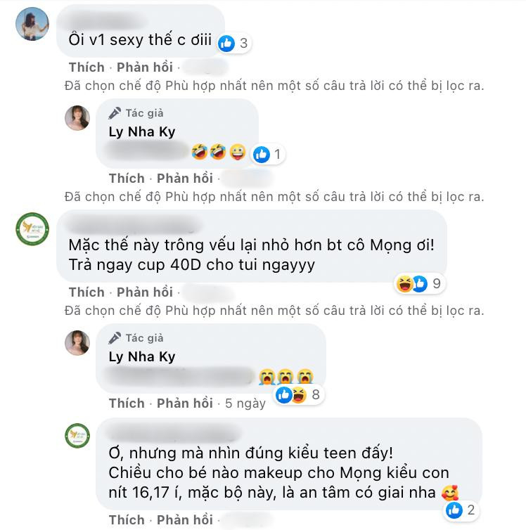 Chính bạn bè của nữ diễn viên cũng nhận ra điều này và Lý Nhã Kỳ chỉ còn biết thả icon "khóc ròng".