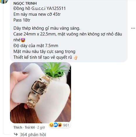 Những chiếc đồng hồ vừa tầm hơn cũng ngót nghét 18 triệu đồng, nhưng cũng khá hời so với giá gốc rồi.