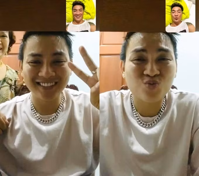 Đàm Vĩnh Hưng tiết lộ Hoài Lâm vừa chủ động gọi video call cho anh để hỏi thăm sức khỏe. Nam ca sĩ hiện nghỉ dịch ở quê bên gia đình và cho biết sức khỏe, tinh thần tốt. "Sư phụ yên tâm, bây giờ con đọc sách nhiều, bổ sung kiến thức. Con sẽ trở lại sân khấu, làm sư phụ hãnh diện và yên lòng về con", anh nhắn gửi đến Đàm Vĩnh Hưng.