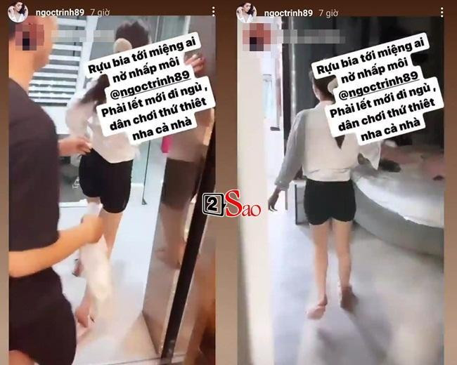 Cảnh say khướt khiến nhiều người ngao ngán của mẫu nội y.