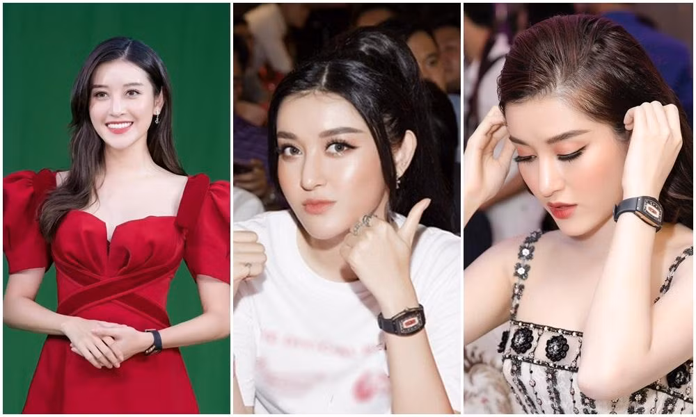 Chiếc đồng hồ nhanh chóng được các tín đồ thời trang “điều tra”. Được biết đây là mẫu đồng hồ đến từ thương hiệu xa xỉ Richard Mille, có giá lên tới 3 tỷ đồng và đã được Huyền My ưu ái trưng diện khá nhiều lần.