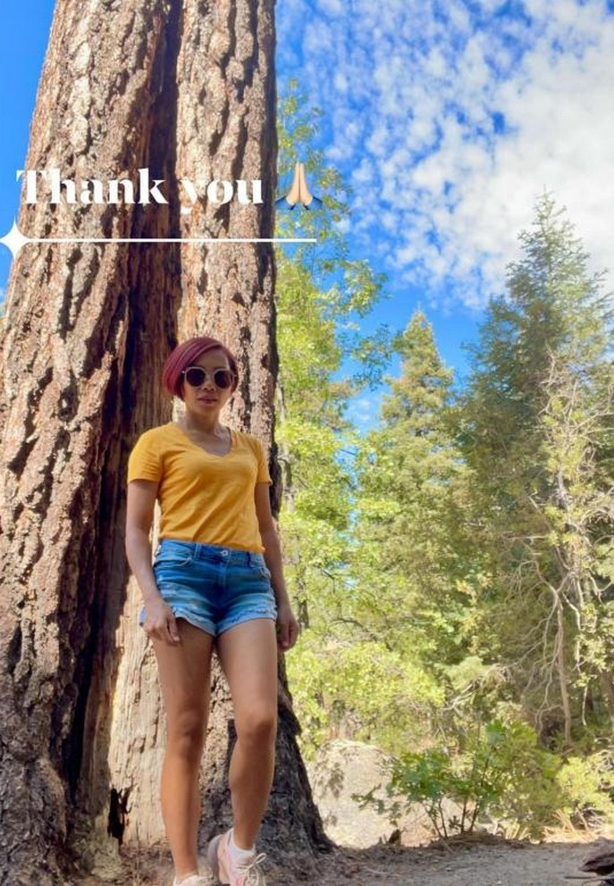 Diva Hà Trần tự dành cho mình chuyến leo núi trong ngày bước qua tuổi mới.