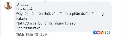 "Còn đã cơ địa rồi thì khả năng bị rạn rất cao, mà rạn rồi thì bôi bằng thuốc tiên không hết, trừ khi đi làm liệu trình bằng máy móc, cà da các kiểu. Nhưng đảm bảo là đau, rất đau. Vậy nên em cũng kệ mọi người ạ, mọi người cố gắng tập cho bụng bớt lại là sẽ tự tin hơn", cô nói thêm.