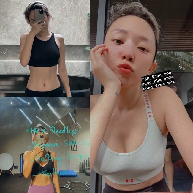 Chăm chỉ quay trở lại chế độ tập luyện, giọng ca “Ngày mai” thường xuyên chọn mặc những bộ đồ thể thao năng động.