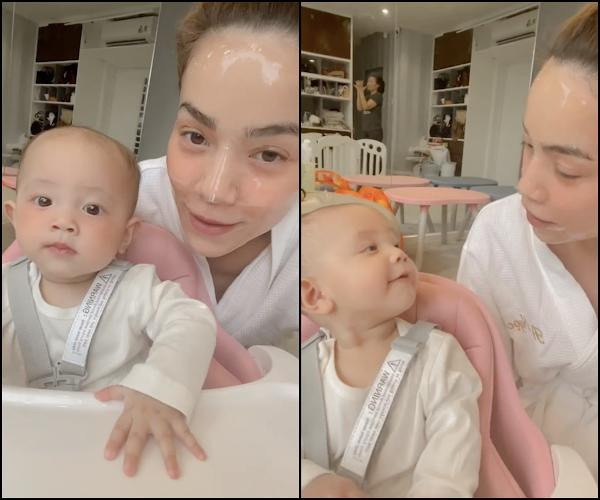 Trong khi Lisa thì vốn hiền và cực kỳ điềm đạm nên không phá quấy mẹ chút nào.