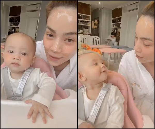 Trong khi Lisa thì vốn hiền và cực kỳ điềm đạm nên không phá quấy mẹ chút nào.