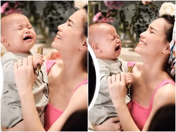 Thậm chí vì Leon khóc mếu, Hà Hồ còn bị mang tiếng là "hành hạ con". Sau đó, nữ ca sĩ đã giải thích rằng sự xuất hiện của 2 thiên thần nhỏ là do được mọi người yêu cầu.