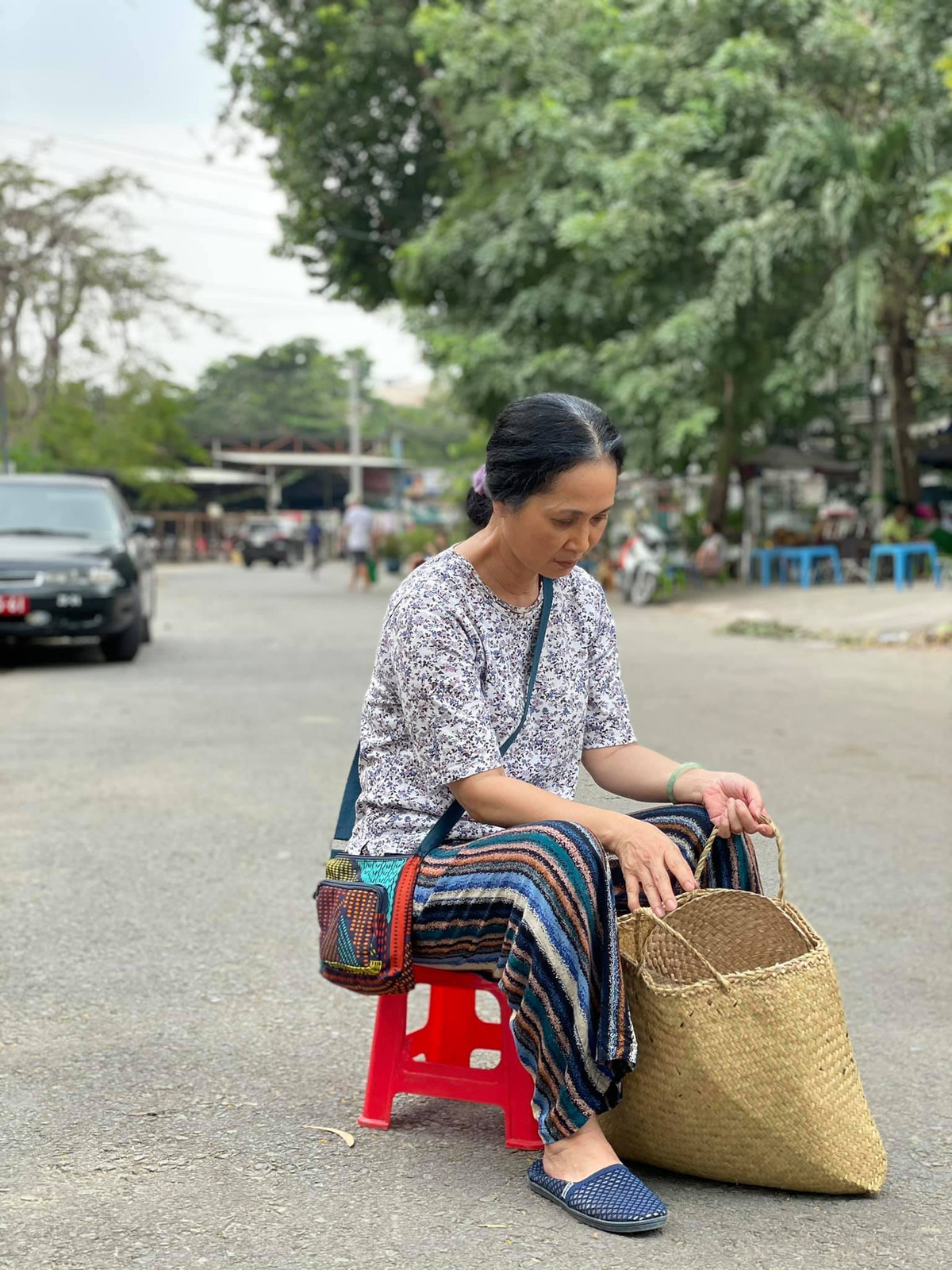 NSND Lan Hương tạo hình già nua trong phim mới.