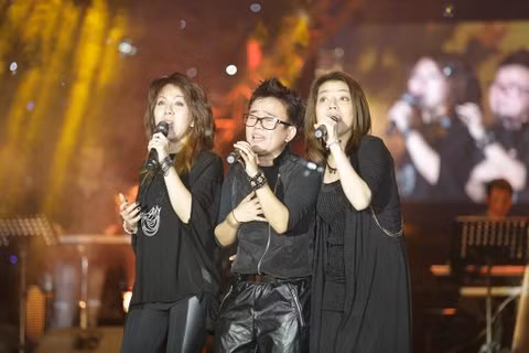 Nhóm 3 Con Mèo tái ngộ trong liveshow 'Dấu ấn' của nhạc sĩ Phương Uyên vào năm 2014.