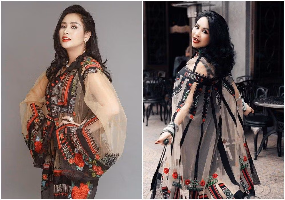 Cô liên tục tìm đến những phong cách thời trang làm tăng sự mập mạp của cơ thể bằng váy vóc rộng thùng thình.