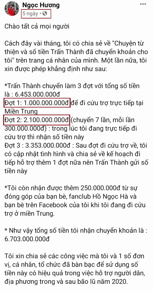 Me Ho Ngoc Ha bi soi diem bat thuong tien quyen gop tu thien-Hinh-3