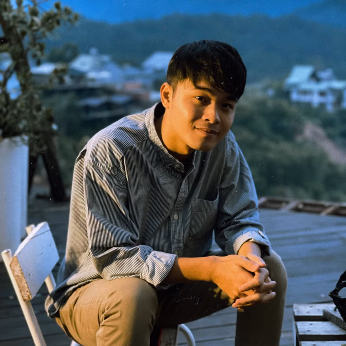 Huỳnh Thanh Trực "Rừng thế mạng" thảnh thơi ở Đà Lạt.