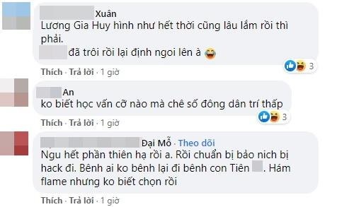 Luong Gia Huy bi chi trich khi bao ve Thuy Tien, che 