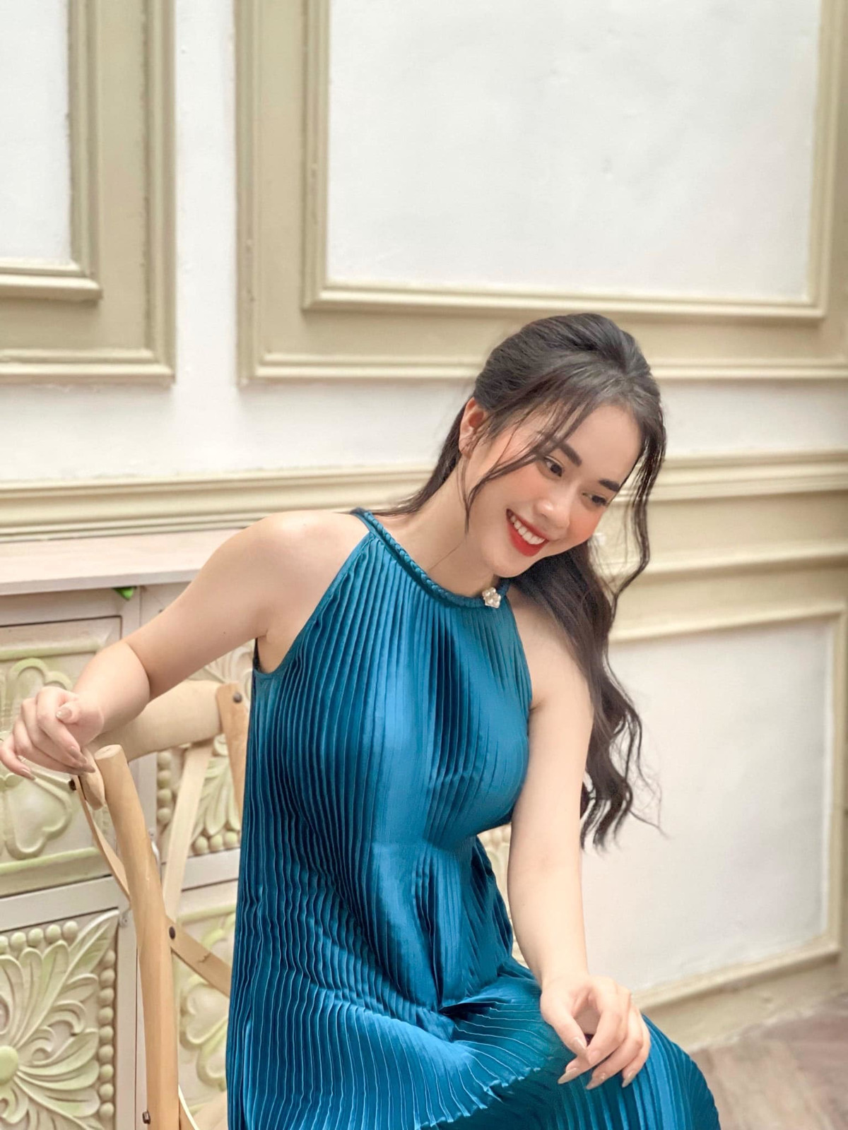 MC Ngô Mai Phương với nụ cười tươi tắn.