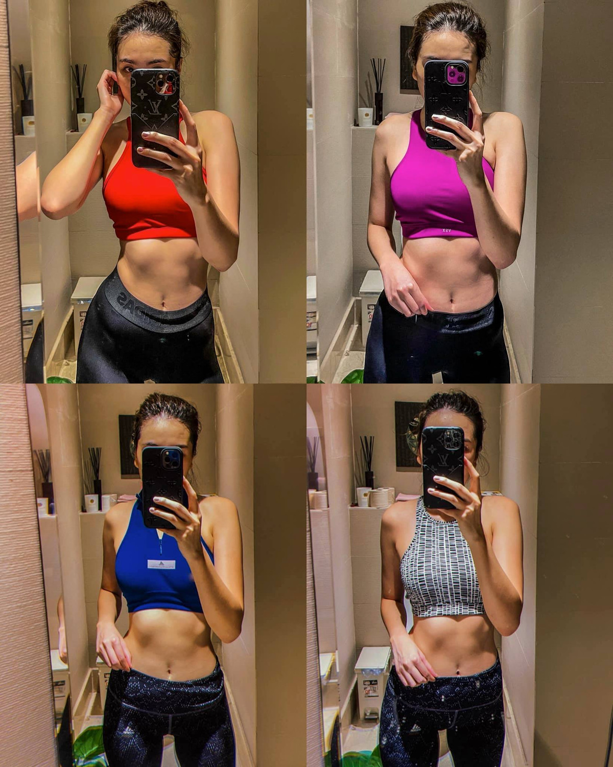 "Tập thể thao ở nhà những ngày này chính là yêu nước", BTV Mai Ngọc lan tỏa thông điệp. Cô thường tập 40-60 phút/ngày.