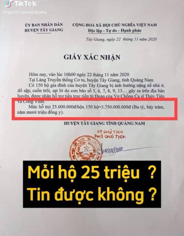 Loạt chứng từ cứu trợ miền Trung của Thủy Tiên bị soi ra lỗi - Hình 8 Loat chung tu cuu tro mien Trung cua Thuy Tien bi soi ra loi-Hinh-8