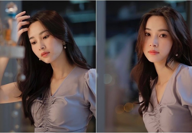 Nhan sắc xinh đẹp, rạng rỡ trong khoảnh khắc đời thường khiến Hoa hậu Đặng Thu Thảo nhận nhiều lời khen từ các nghệ sĩ và khán giả.