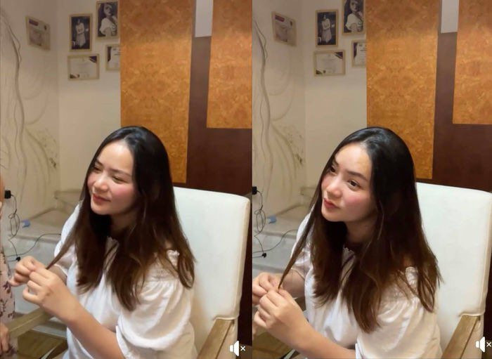 ù thân hình tròn trịa, phát tướng nhưng các nét trên gương mặt của Phan Như Thảo vẫn rất hài hòa.