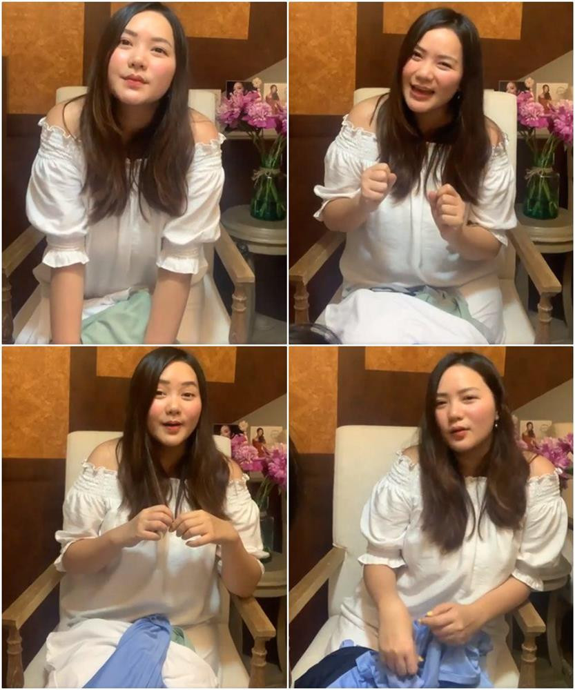 Tuy nhiên, sau gần cả năm trời miệt mài ăn kiêng, tập luyện mà ngoại hình Phan Như Thảo vẫn chẳng thay đổi là mấy. Bằng chứng là xuất hiện trong đoạn livestream mới đây, người đẹp lại lộ gương mặt mũm mĩm, tròn xoe, thân hình đồ sộ. Đã vậy, cô còn lựa chọn trang phục sáng màu, phom rộng khiến tổng thể trông lùng bùng, đầy đặn hơn.