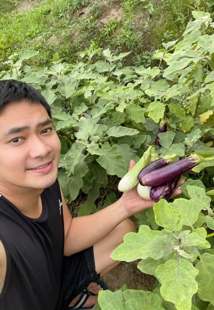 Nhà Minh Luân có mảnh vườn rộng 2.000 m2, trồng nhiều loại cây trái đặc sản miền Tây như: ổi, sầu riêng, mít, xoài...