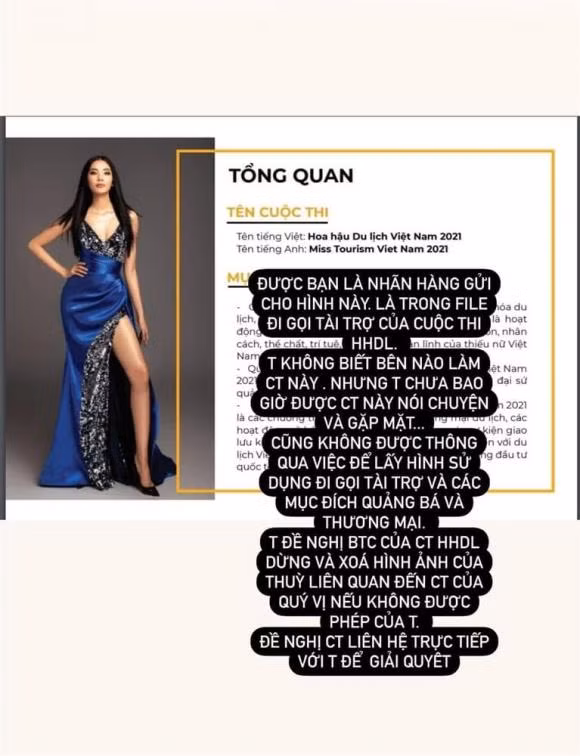 Hoang Thuy dang dan to cuoc thi Hoa hau Du lich Viet Nam 2021