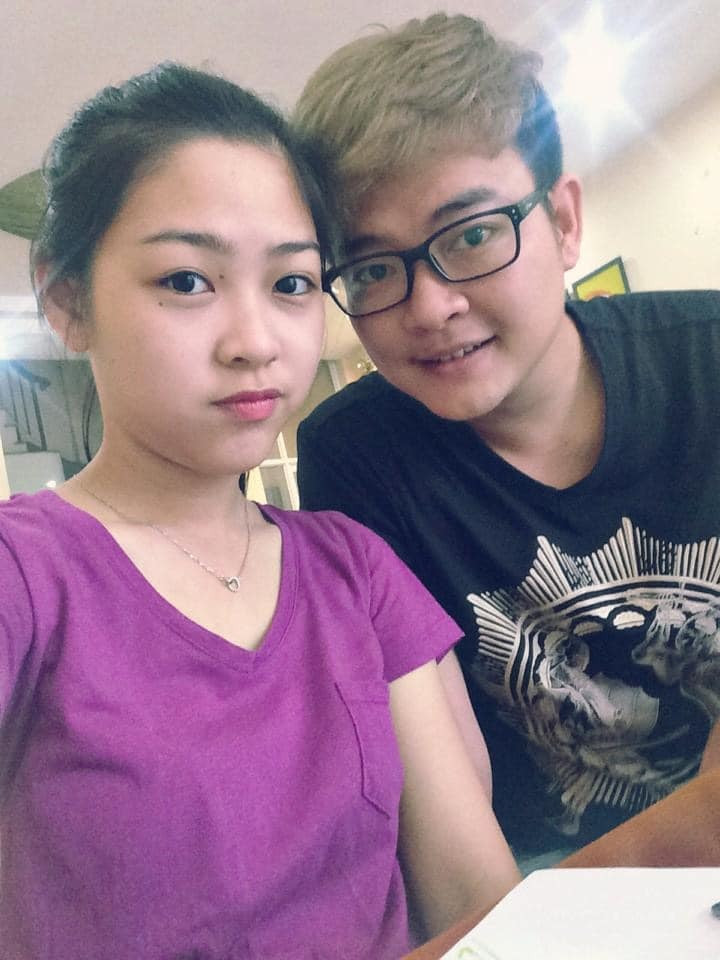 Nguyễn Minh Cường và vợ 11 năm trước.