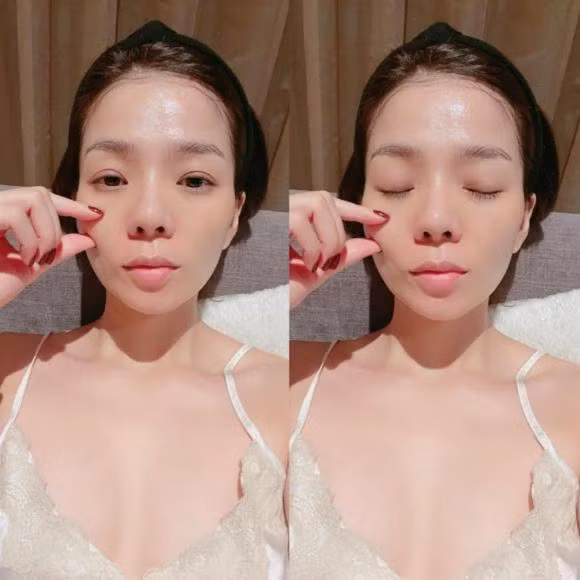 Trong một số hình ảnh khác cùng concept, người tình Lâm Bảo Châu trông vẫn trẻ trung và tươi tắn. Đặc biệt dù đã 40 tuổi nhưng Lệ Quyên vẫn sở hữu mặt mộc đẹp cùng vóc dáng thon gọn, gợi cảm.