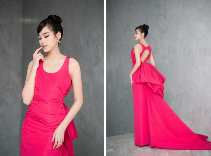 Thiết kế với những khoảng cắt xẻ vừa phải, phần cổ xẻ sâu, phần eo chiết khéo léo vừa tôn lên được vóc dáng chuẩn chỉnh lại vừa tạo cảm giác kín đáo, trang nhã cho người diện.