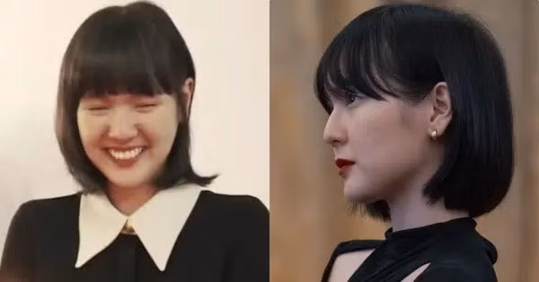 Khó có thể nhận ra hai bức hình là một người.