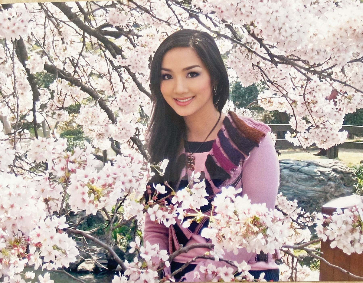 Giáng My ước được ngắm hoa anh đào.