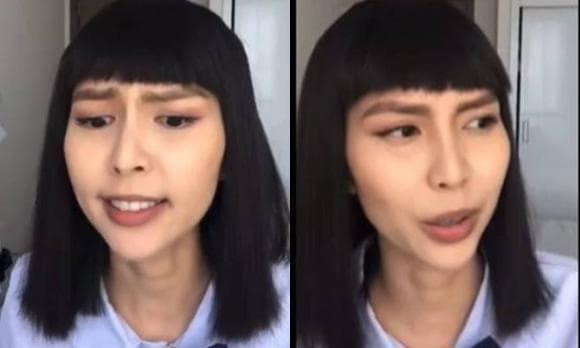 Hoang Thuy mang ban gia tao khi bi reo ten 