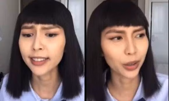 Hoang Thuy mang ban gia tao khi bi reo ten 