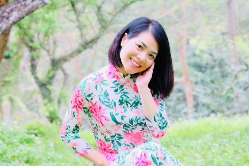 Phút thảnh thơi của MC Bạch Dương.