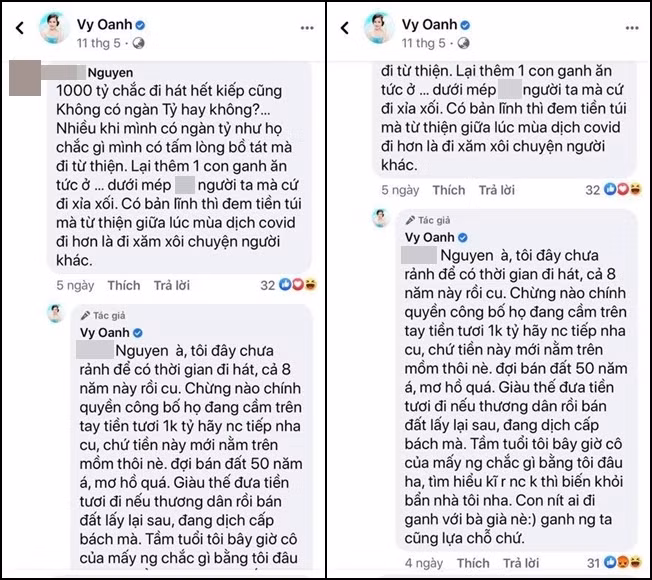 Bi ba Phuong Hang phoi doi tu, Vy Oanh canh cao: 