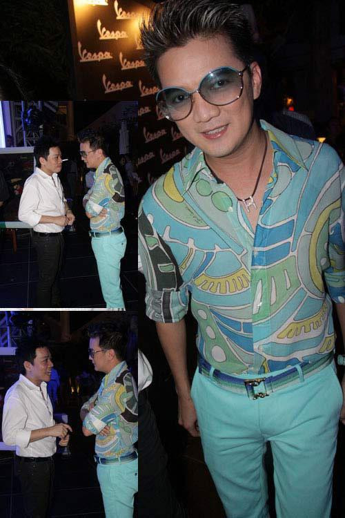 goài ra, anh cũng sở hữu gu thời trang sặc sỡ, tắc kè hoa.